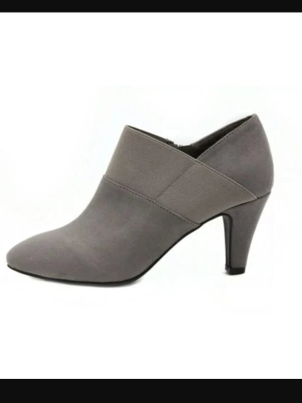 ondon Fog Bobbie Heel Ankle Booties | Gray | Women’s Size 9.5 | Cone Heel